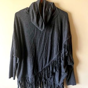 Gray poncho